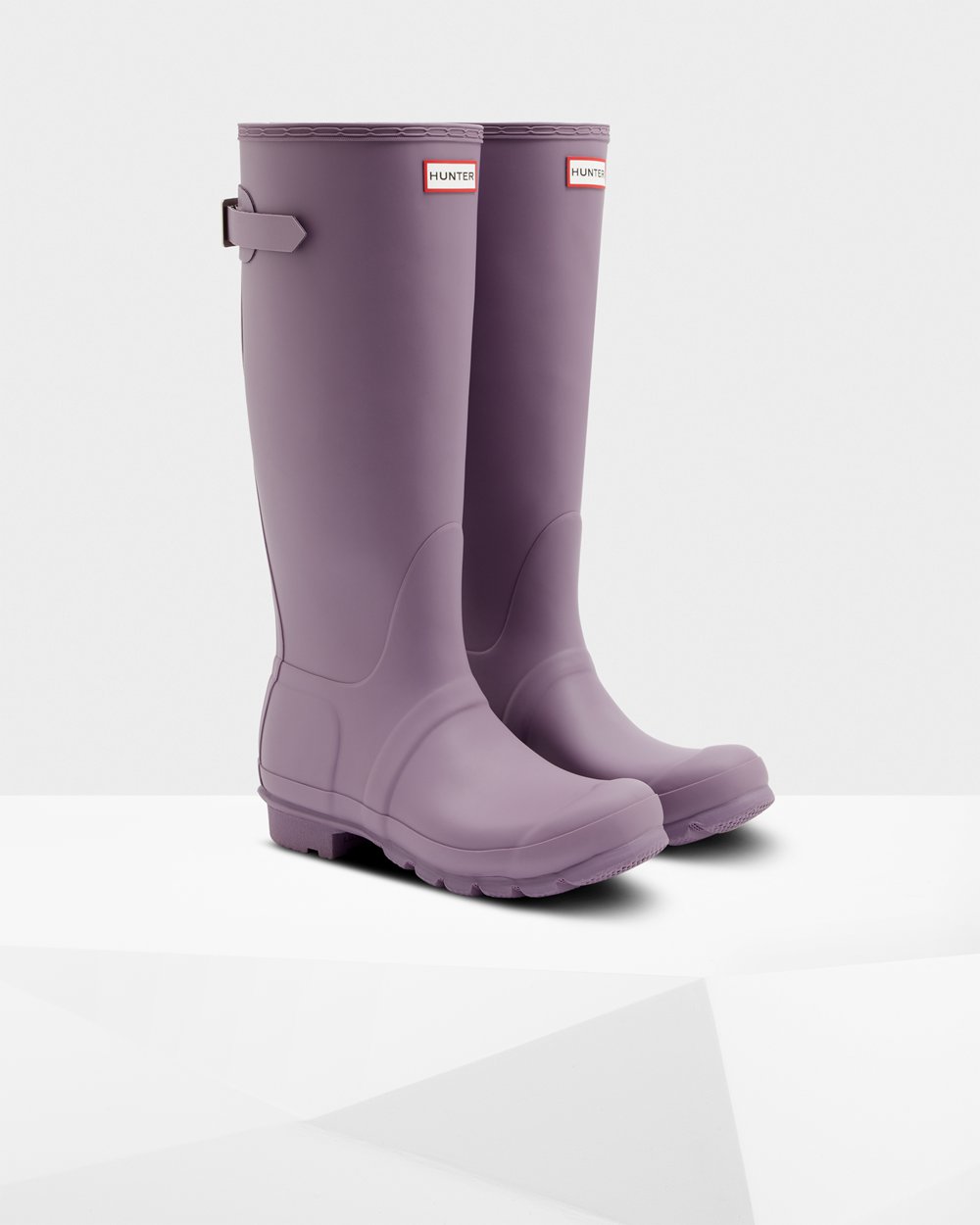 Hunter Original Back Adjustable Tall Rain Boots - Clearance Womens Purple - LTYIJM321